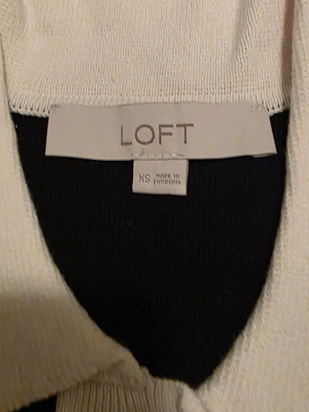 LOFT Crewneck Sweater Jacket